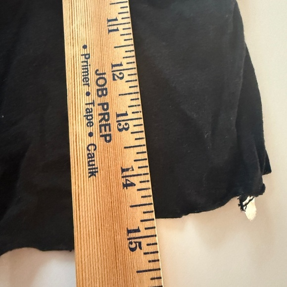 Reformation Black Cropped Tissue Tee XS - Picture 6 of 7